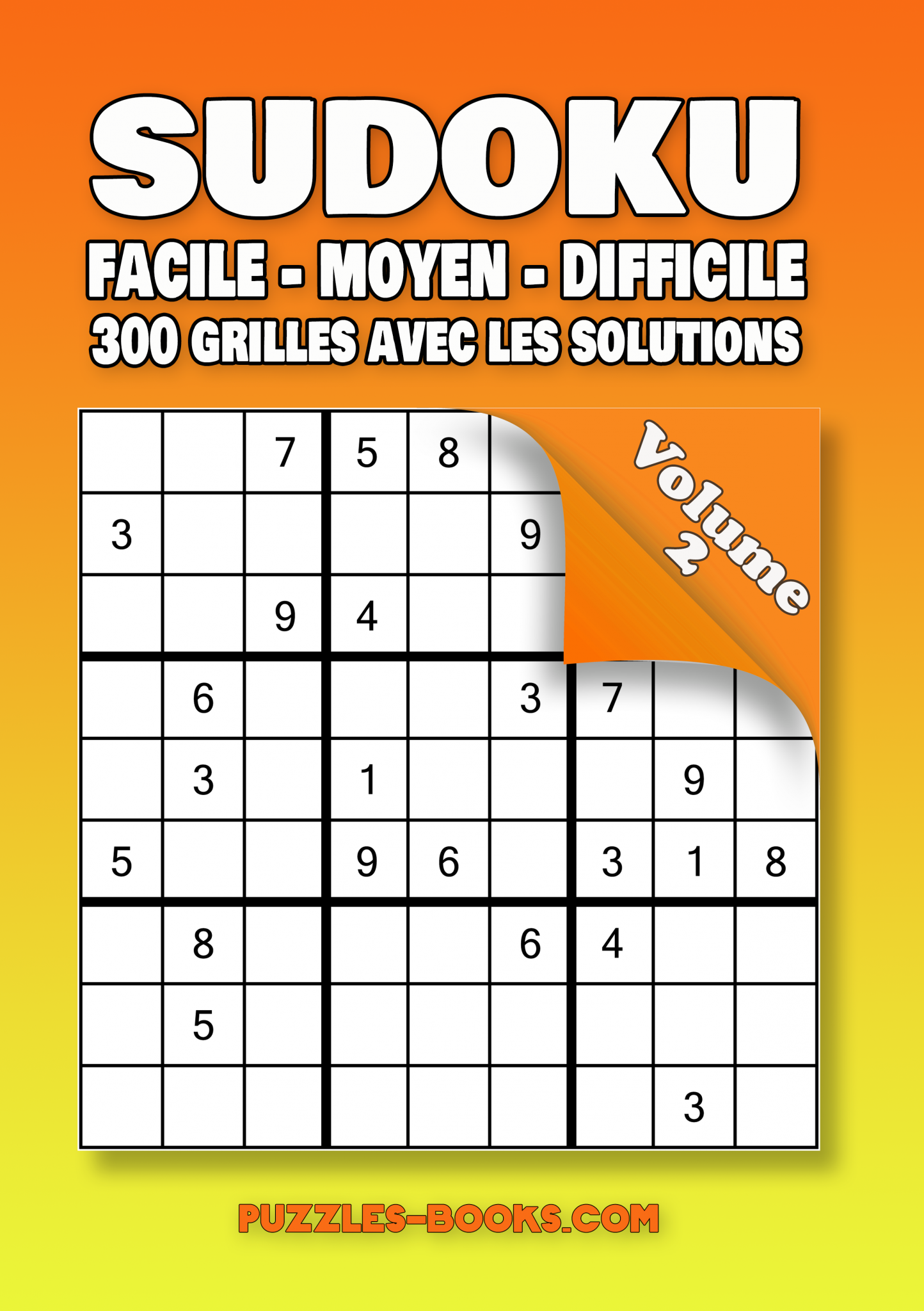 Sudoku facile moyen difficile Puzzles Books